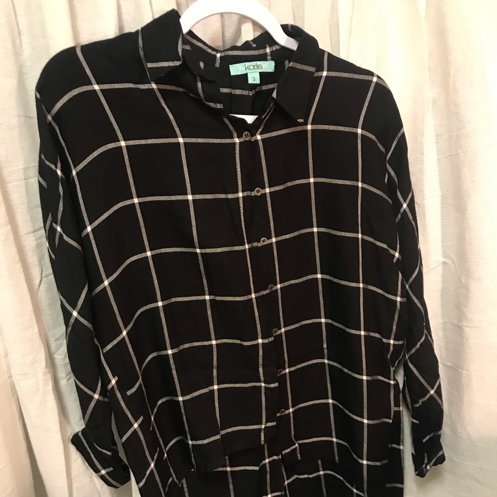 Karlie plaid shirt